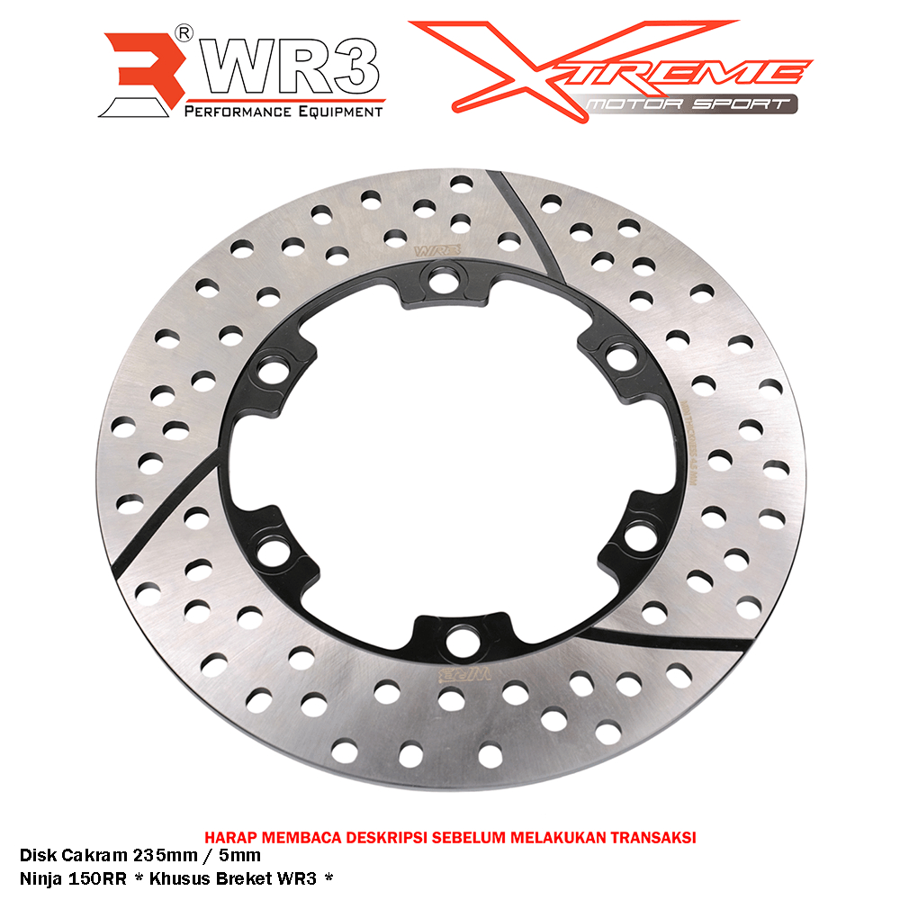Disk Brake Cakram Piringan Belakang WR3 Ninja 150RR 150RR Disc 235mm