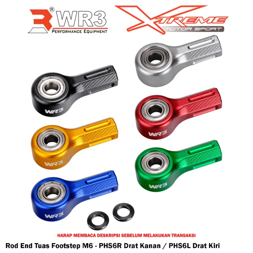 Rod End M6 PHS6 R / L Balljoint Tuas Step Stand Hub WR3 Ninja 250Fi 150RR ZX25R CBR 250RR