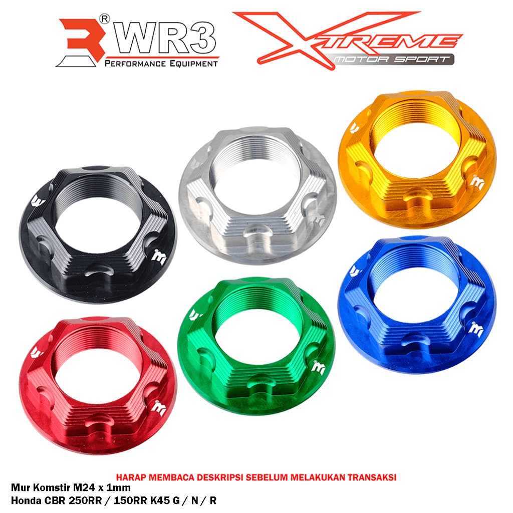 Mur Komstir WR3 ZX25R / ZX10R / ZX6R / R6 / R1 / GSX R 600 750 1000 / Ninja 250 Fi / CBR 250RR / 150R / NSR 150RR / 150SP