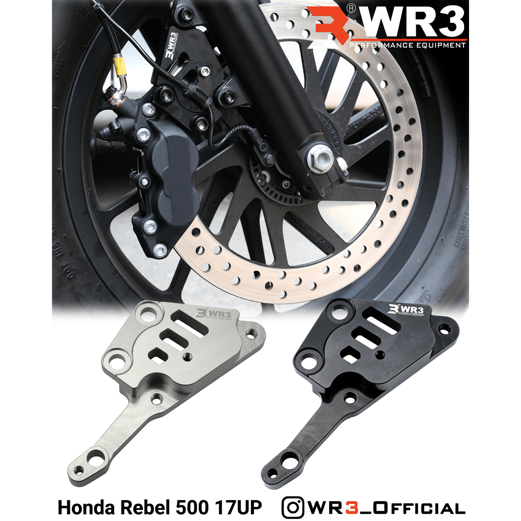 Breket Kaliper WR3 With Br3mbo 4P Forza 250 / KTM Duke / RC 200 / 250 / 390 / Rebel 300 / 500