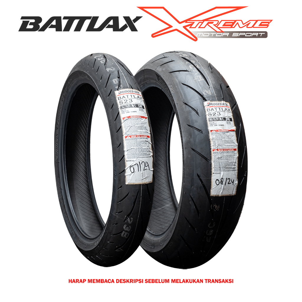Ban Battlax S23 Depan / Belakang 120/70 160/60 180/55 190/55 190/50 200/55 - 17 Ninja CBR ZX25R R6 ZX6 R25