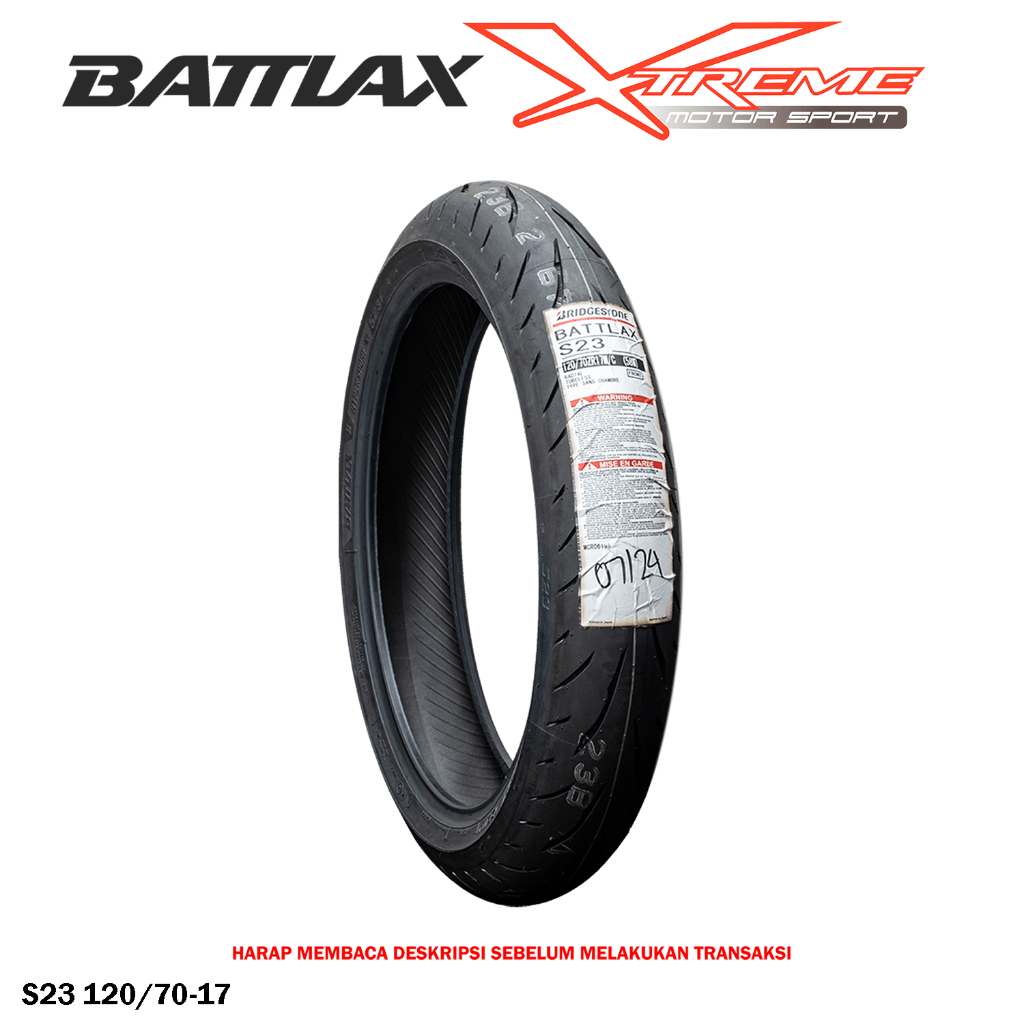 Ban Battlax S23 Depan / Belakang 120/70 160/60 180/55 190/55 190/50 200/55 - 17 Ninja CBR ZX25R R6 ZX6 R25