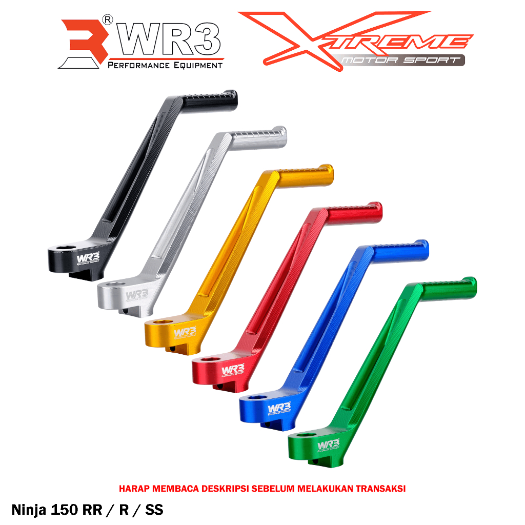 Kick Starter Selahan Engkolan WR3 Ninja 150 RR R SS / 150RR 150R 150SS