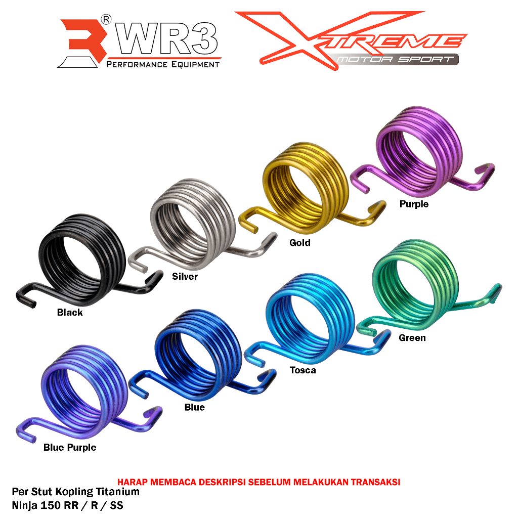 Per Titanium WR3 Standar Samping & Stut Kopling Titanium WR3 Ninja 150RR / 150R / 150SS R RR SS
