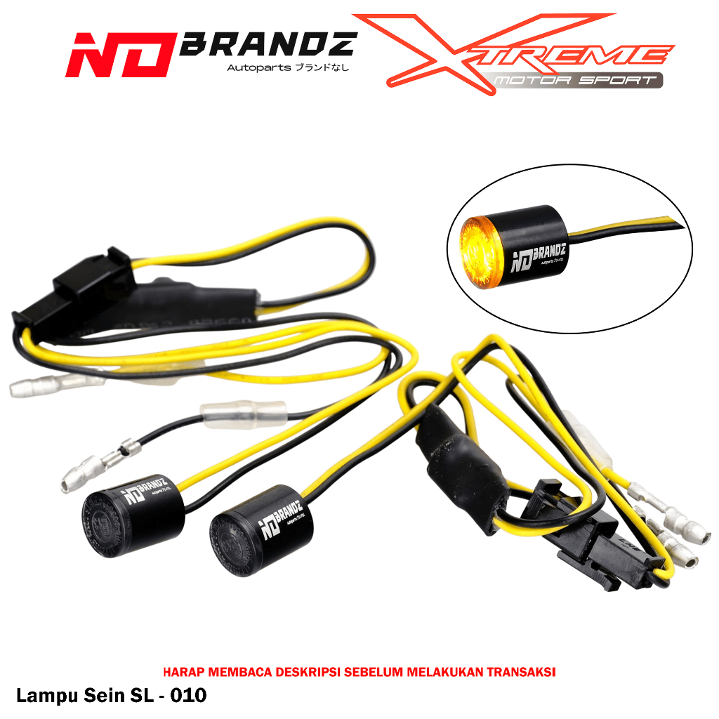 Lampu Sein Sen Sign LED Motor No Brandz Running Universal Semua Motor
