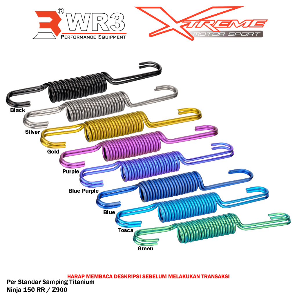 Per Titanium WR3 Standar Samping & Stut Kopling Titanium WR3 Ninja 150RR / 150R / 150SS R RR SS