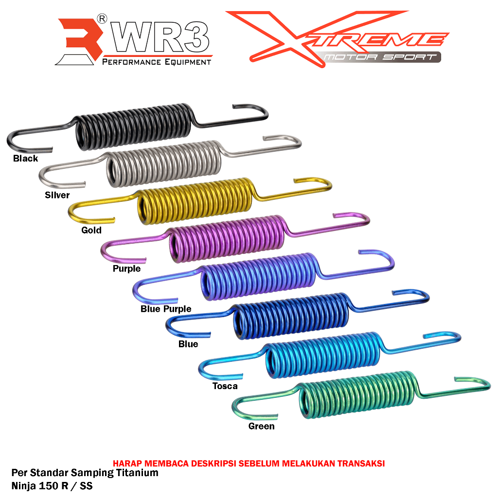 Per Titanium WR3 Standar Samping & Stut Kopling Titanium WR3 Ninja 150RR / 150R / 150SS R RR SS