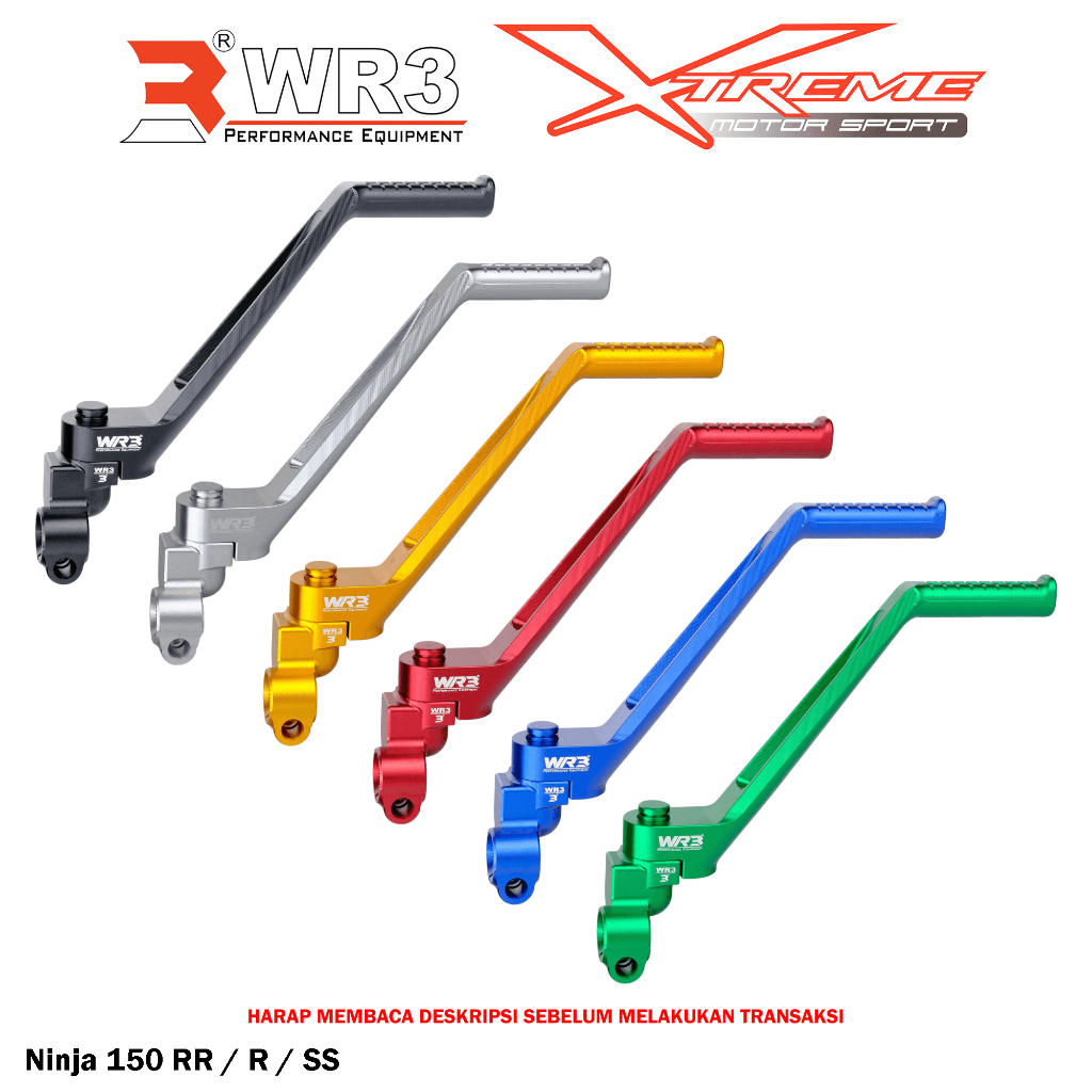 Kick Starter Selahan Engkolan WR3 Ninja 150 RR R SS / 150RR 150R 150SS