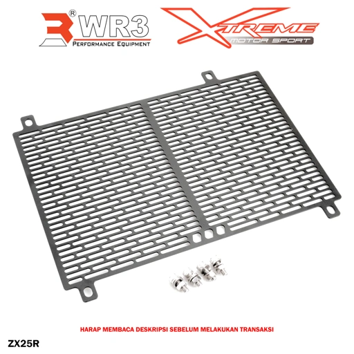 Cover / Tutup Radiator WR3 ZX25R ZX25RR 25R 25RR 4 Cylinder Aluminium Premium Quality