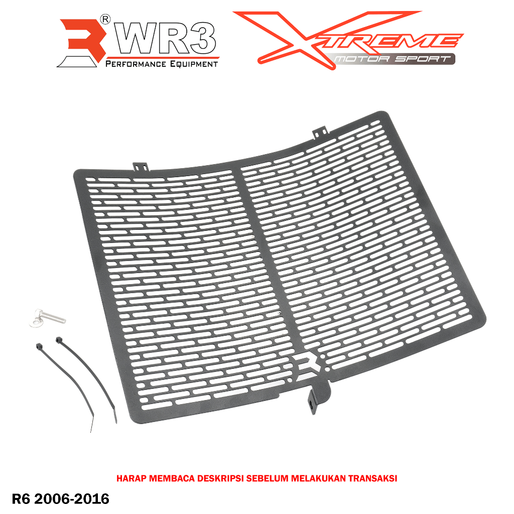Cover / Tutup Radiator WR3 R6 R 6 2006-2016 Aluminium Premium Quality