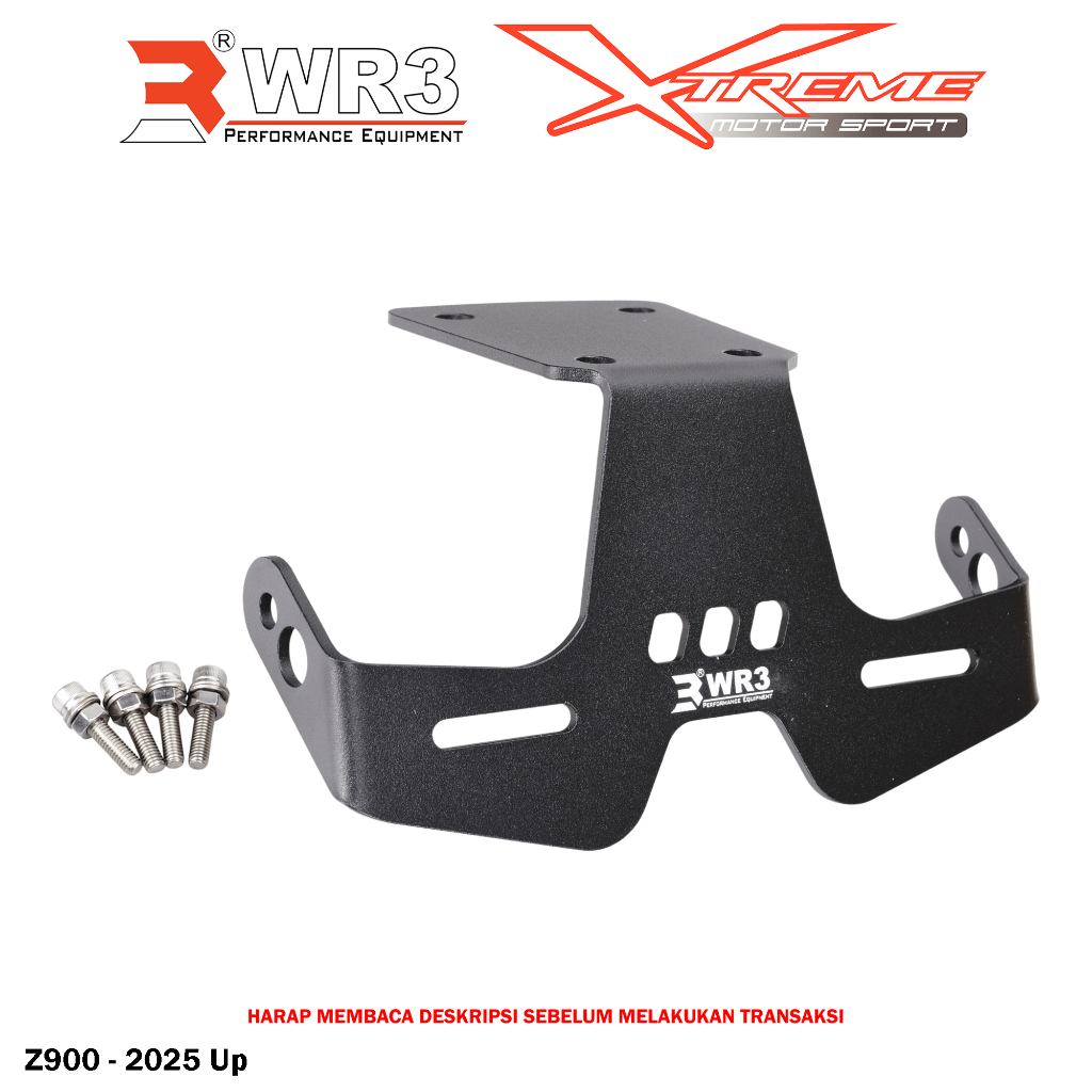 Dudukan Plat Motor / Tail Tidy WR3 Z900 / Z900 2025 Aluminium