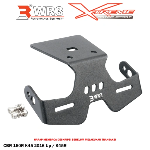 Image of Dudukan Plat Motor / Tail Tidy WR3 CBR 150 R K45G 2016 Up / K45R 2021 Aluminium