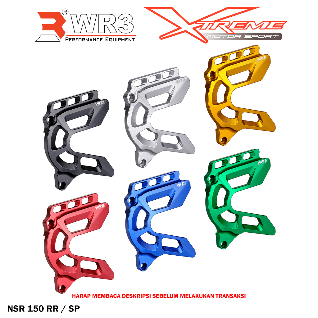 Cover Gear / Pelindung Gear Depan WR3 Ninja 150 R / Ninja 150 RR / NSR 150 RR / SP 150RR 150SP