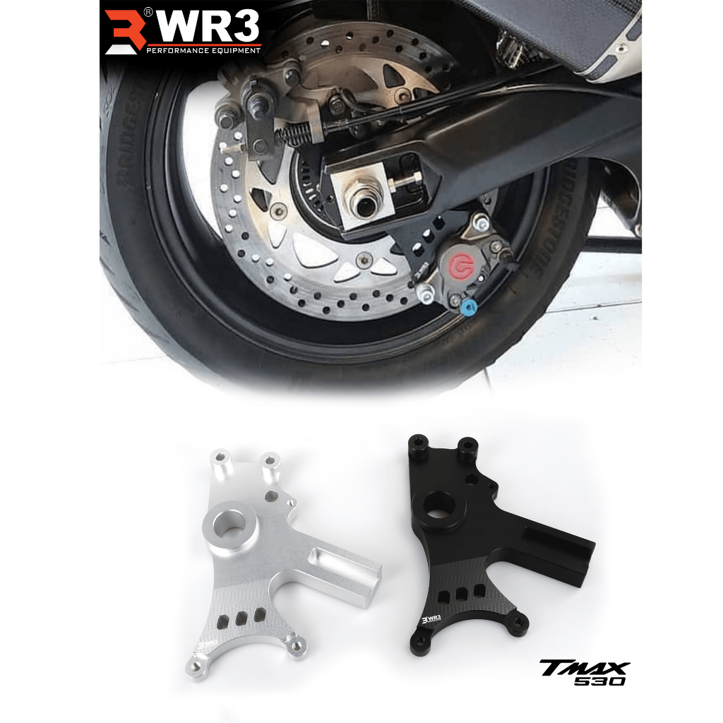 Breket Kaliper Belakang WR3 For Untuk Kaliper Brembo 2P1P Nmax 155 / Xmax 250 / R25 / MT25 / R15 V3 / XSR 155 / MT15 / Tmax 530