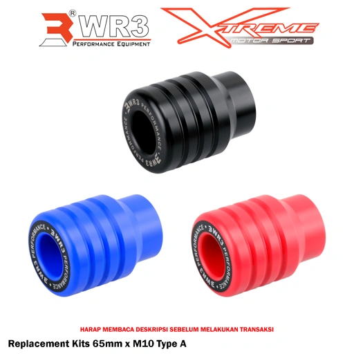 Image of Kepala Frame Slider WR3 90mm / 65mm x M10 Type A