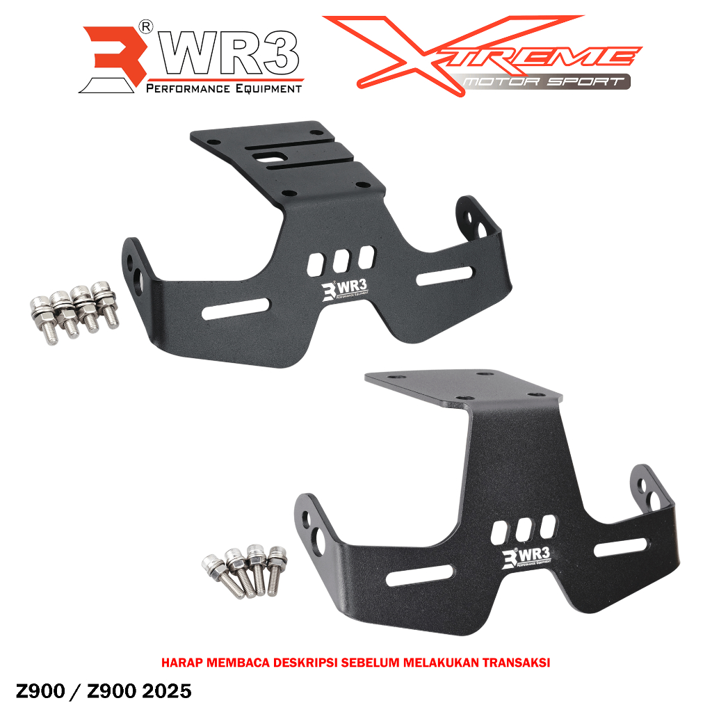 Dudukan Plat Motor / Tail Tidy WR3 Z900 / Z900 2025 Aluminium