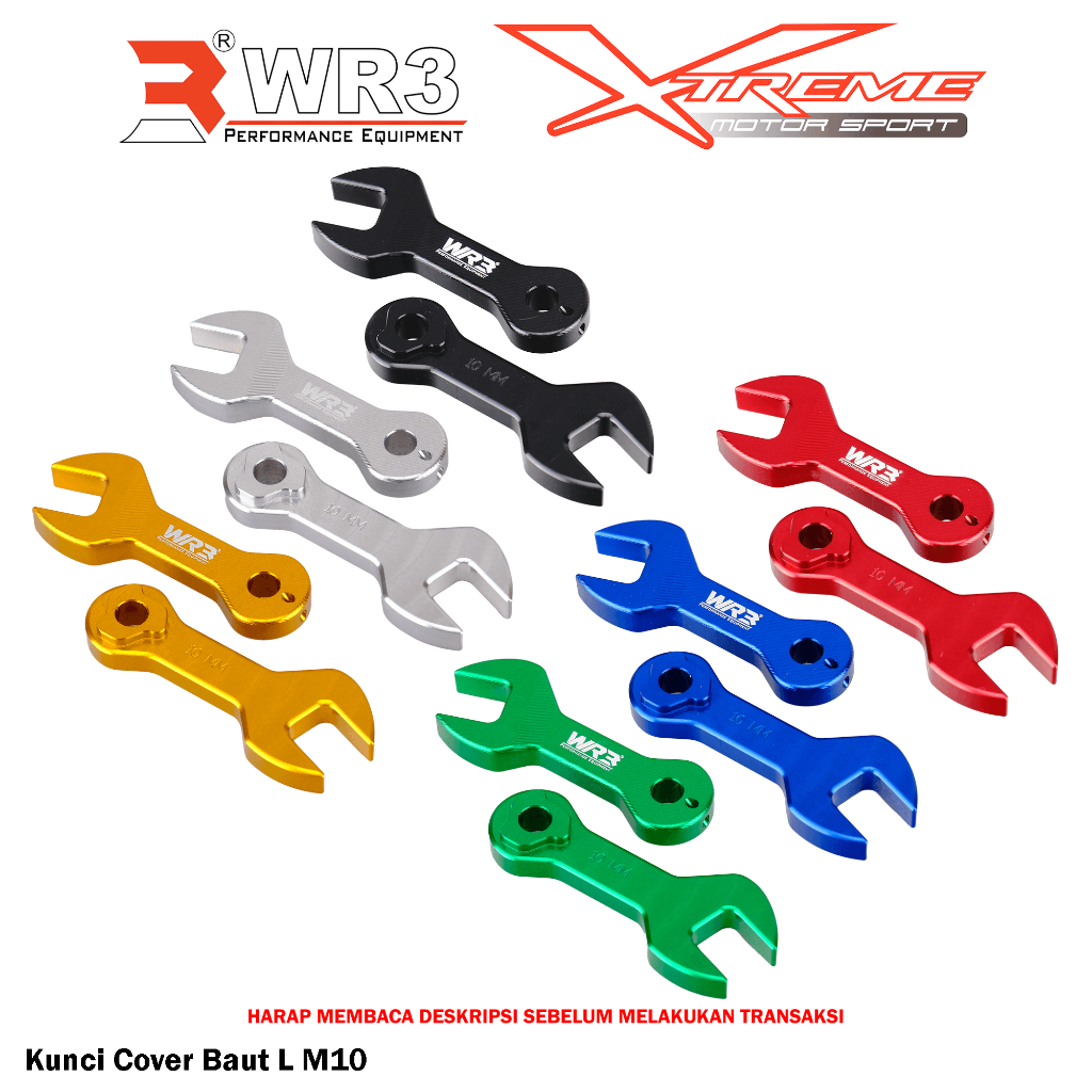 Tutup Cover Kepala Baut WR3 Untuk Baut Kaliper Radial Uk. Baut L M10 Aluminium