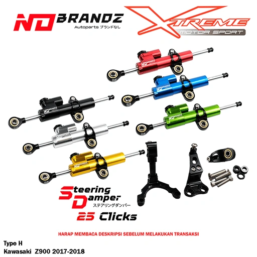 Image of Breket WR3 + Stabilizer / Steering Damper NO BRANDZ Type H / O Z1000 / Z900 / Z800 / ER6N