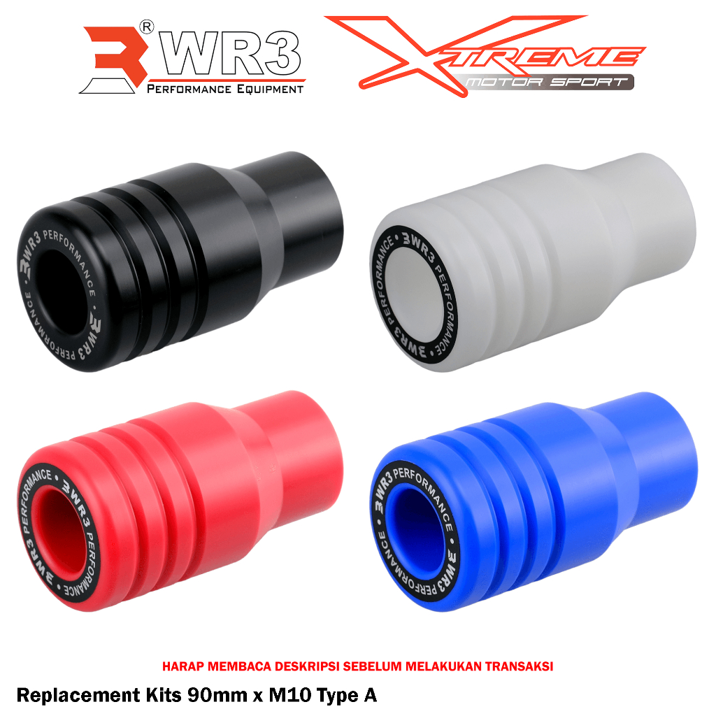 Kepala Frame Slider WR3 90mm / 65mm x M10 Type A