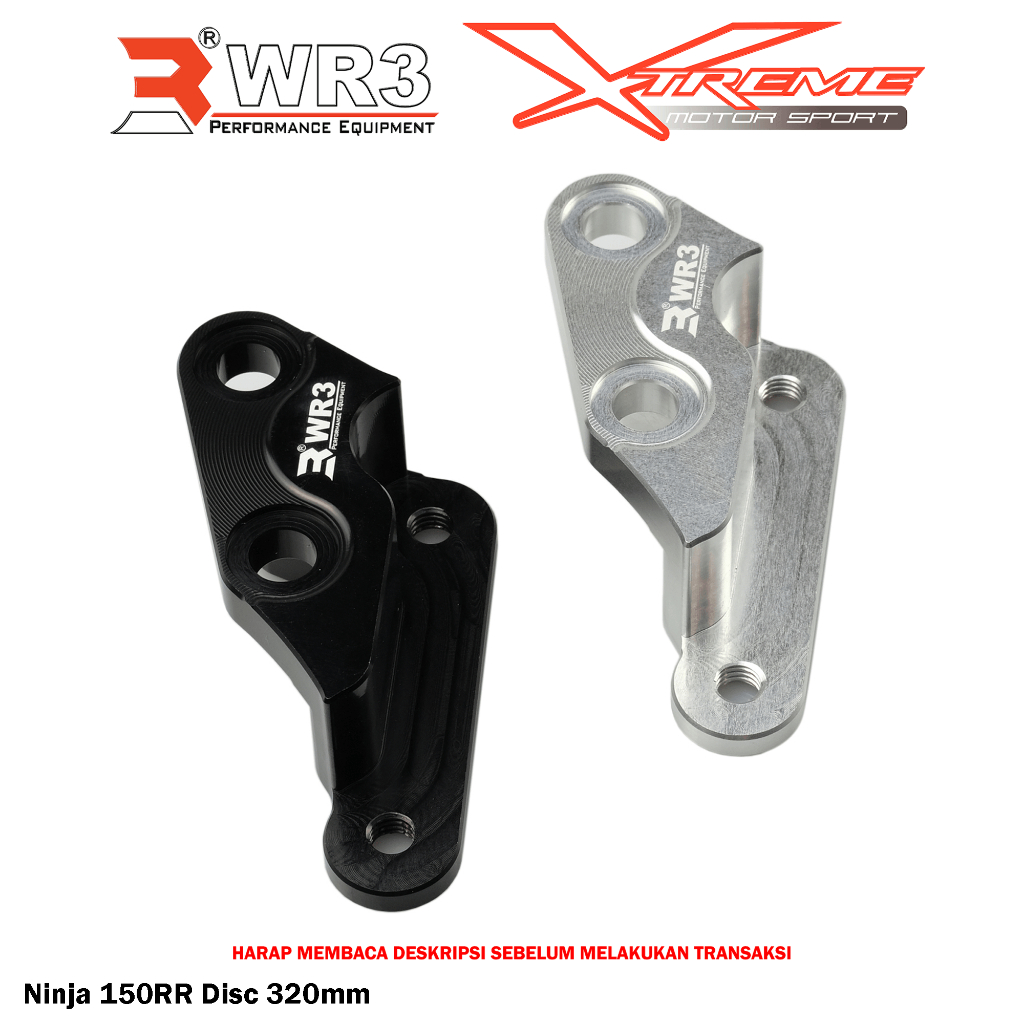 Breket Kaliper Depan WR3 For Untuk Kaliper Brembo 4P1P Ninja 150 RR R SS / Z125 / Vulcan 650 / Vstrom V-Strom 250 SX
