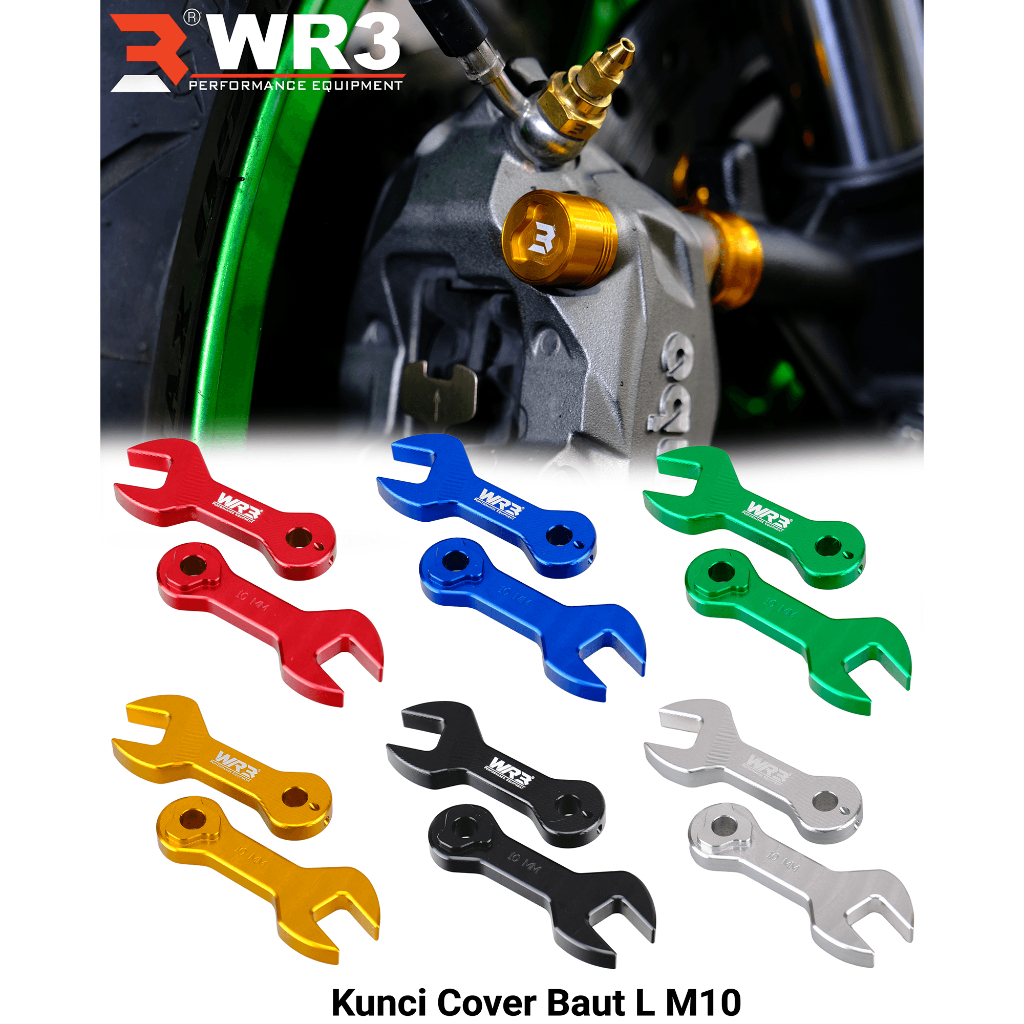 Tutup Cover Kepala Baut WR3 Untuk Baut Kaliper Radial Uk. Baut L M10 Aluminium