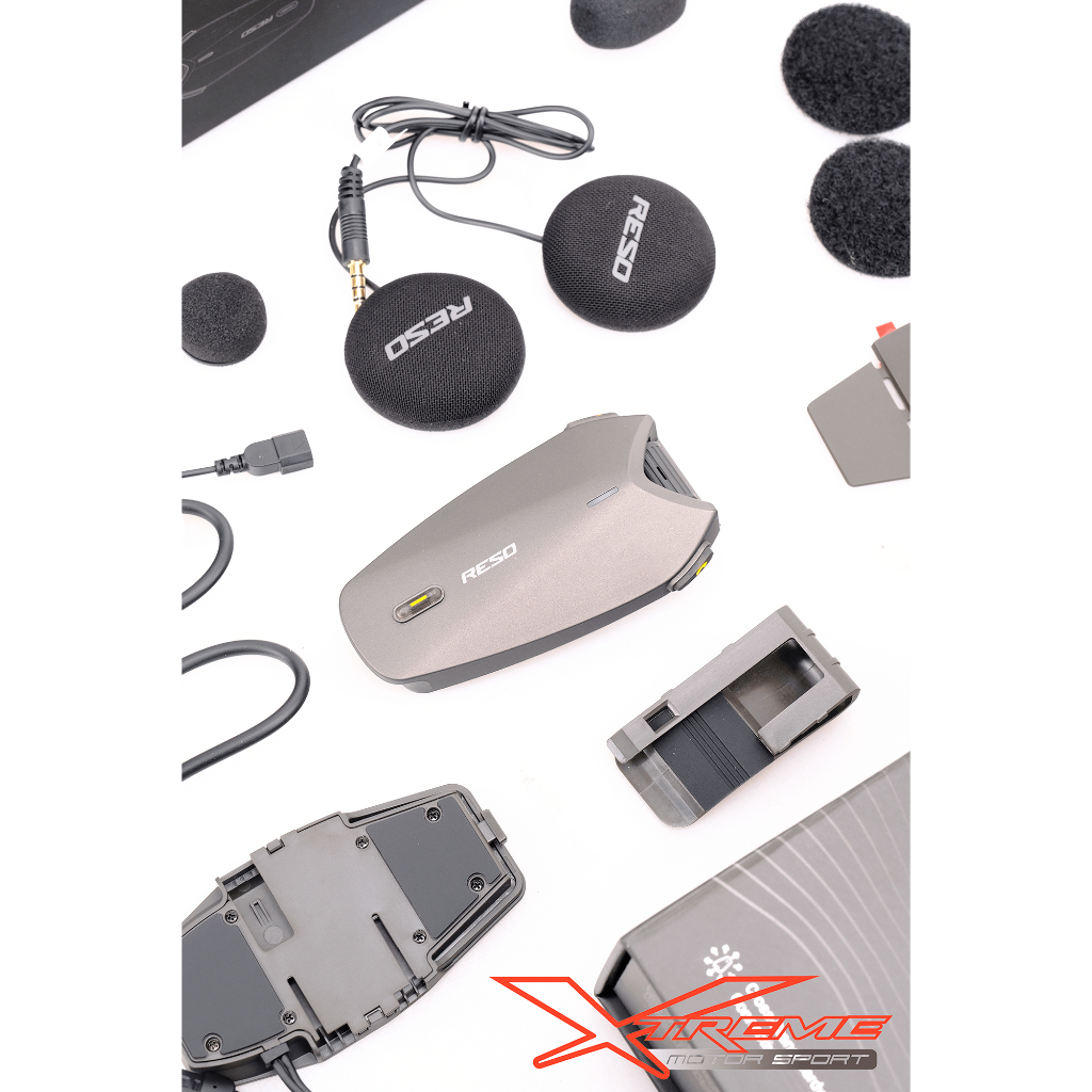 Intercom Reso Pilot Pro Bluetooth Intercom Helm Helmet Mesh Retouch Garansi 3 Tahun