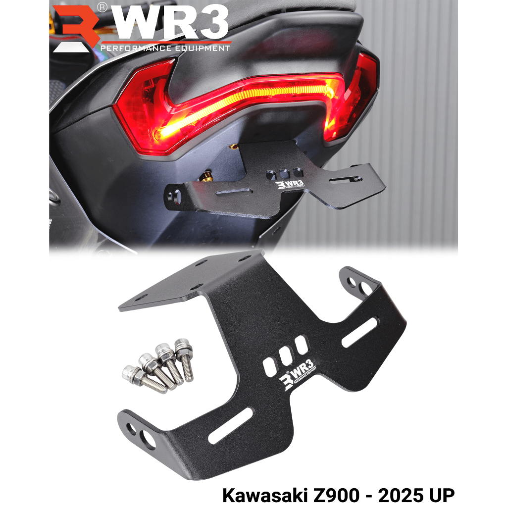 Dudukan Plat Motor / Tail Tidy WR3 Z900 / Z900 2025 Aluminium