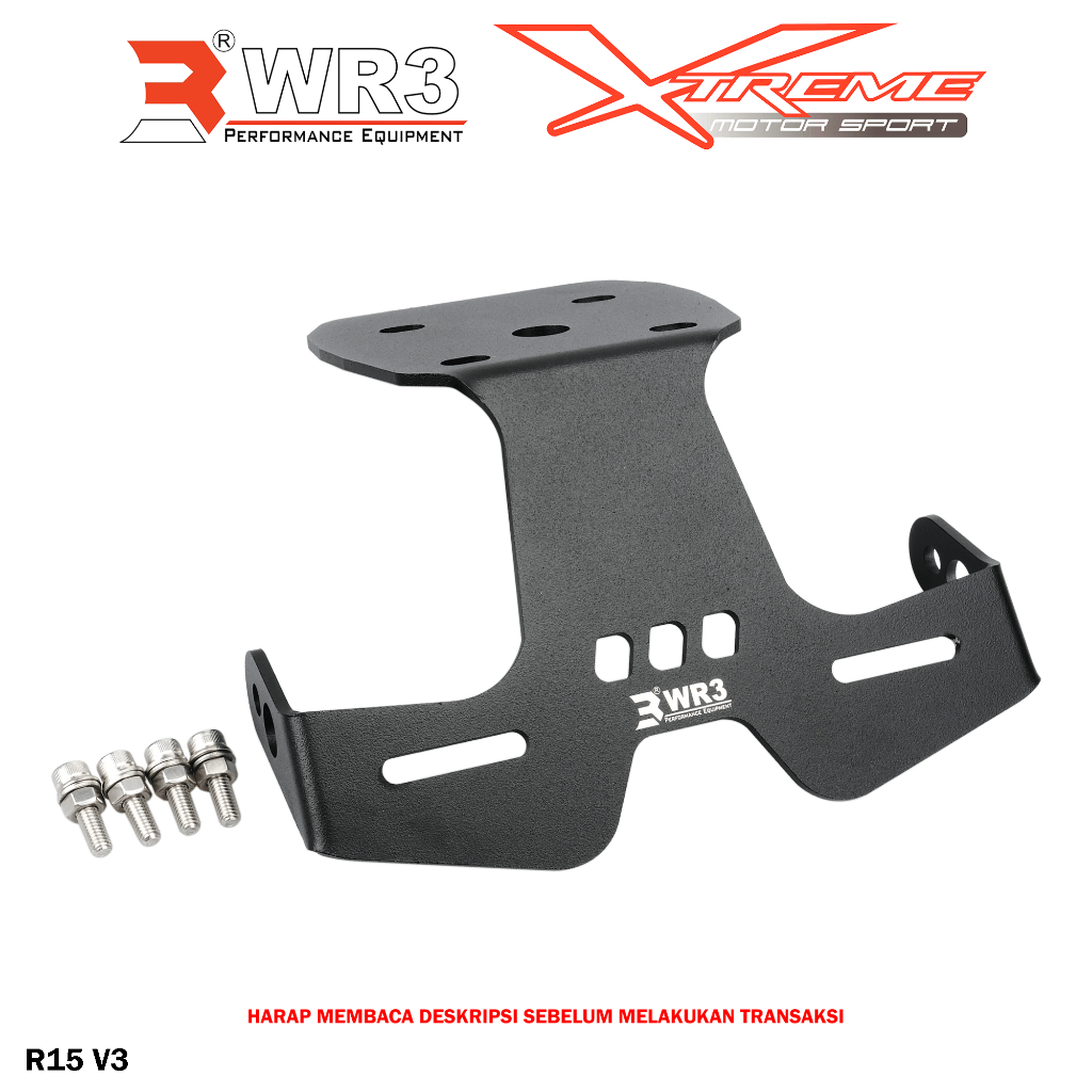 Dudukan Plat Motor / Tail Tidy WR3 R15 V3 R15V3 Aluminium