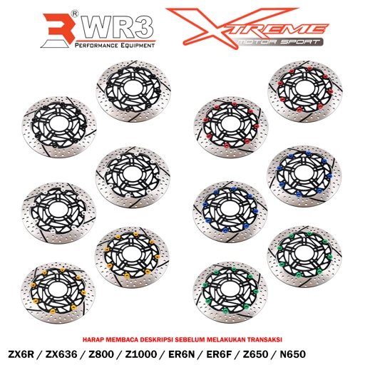 Image of Disk Brake Cakram Piringan Depan WR3 Z1000 ZX6R ZX636 ER6 Z650 ZX10R