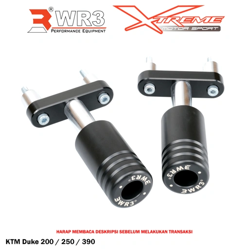 Image of Frame Slider / Pelindung Fairing WR3 ER6N / Z650 / Z250 / Z800 / Ninja 650 / CB 650R / CBR 150R / R6 / KTM Duke 200 / 250 / 390