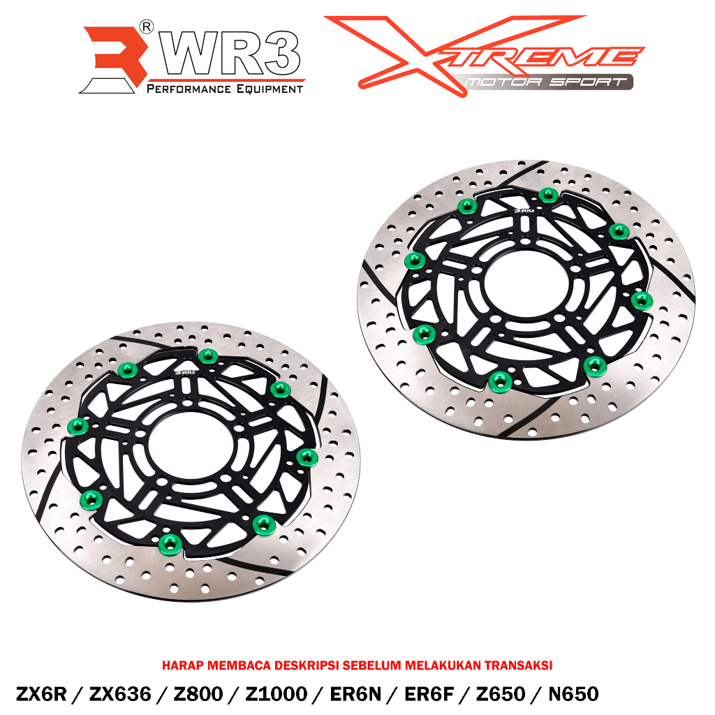 Disk Brake Cakram Piringan Depan WR3 Z1000 ZX6R ZX636 ER6 Z650 ZX10R