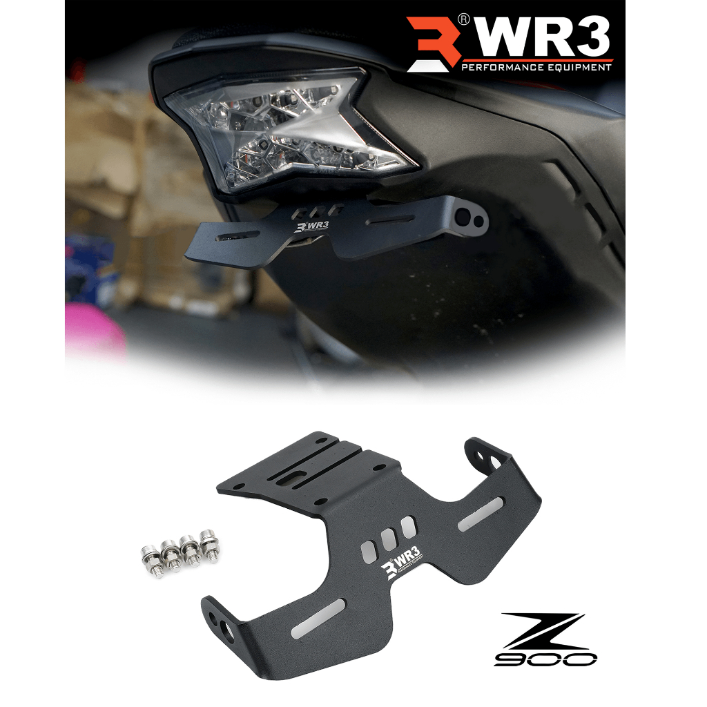 Dudukan Plat Motor / Tail Tidy WR3 Z900 / Z900 2025 Aluminium
