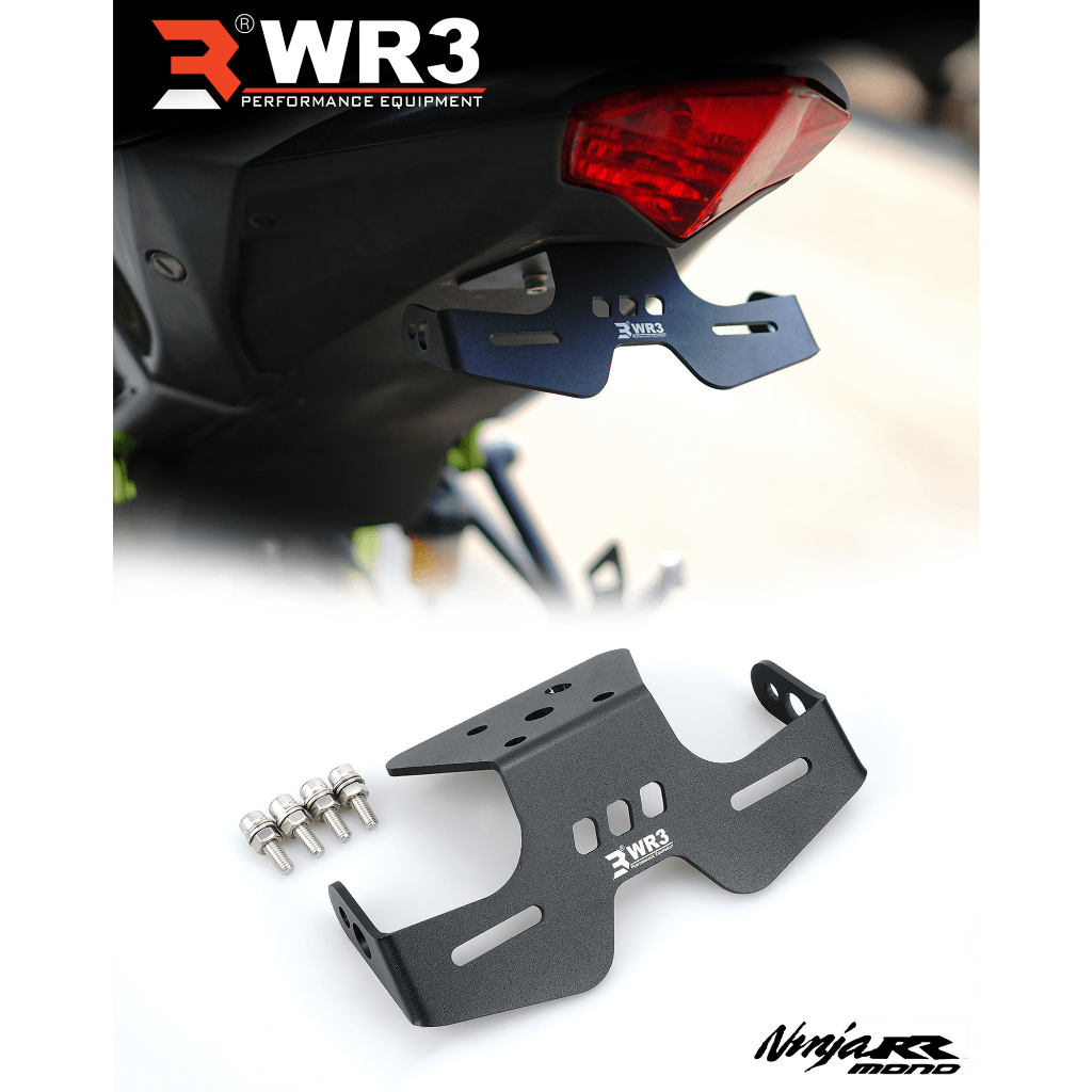 Dudukan Plat Motor / Tail Tidy WR3 Ninja 250 RR Mono Ninja 250 SL / Z250 SL Aluminium