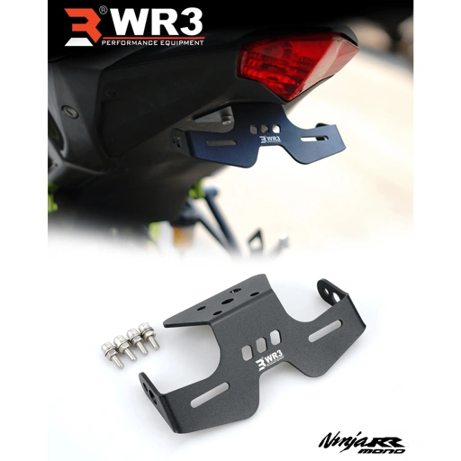 Image of Dudukan Plat Motor / Tail Tidy WR3 Ninja 250 RR Mono Ninja 250 SL / Z250 SL Aluminium