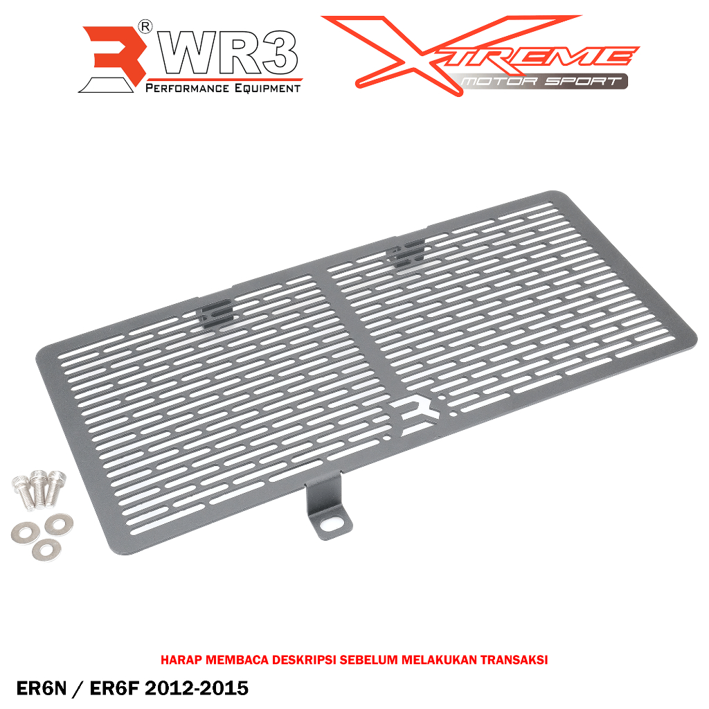 Cover / Tutup Radiator WR3 ER6 N / F ER6N / ER6F 2012-2015 Alumunium Premium Quality
