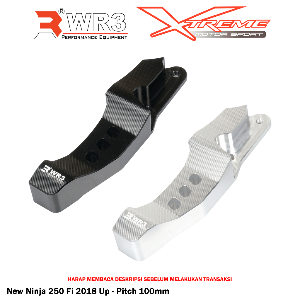 Breket Kaliper Depan Radial WR3 For Untuk Ninja 250 Fi / Z250 FI / Z900 Pitch 100 / 108 mm