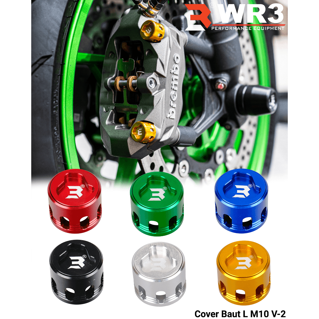 Tutup Cover Kepala Baut WR3 Untuk Baut Kaliper Radial Uk. Baut L M10 Aluminium