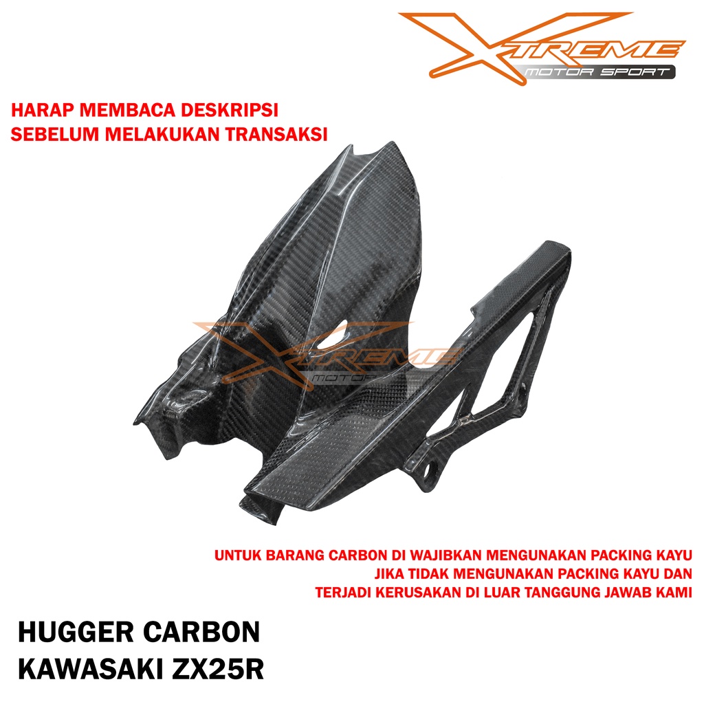 Hugger Belakang Carbon or Karbon ZX25R / Ninja 250Fi OLD / R25 / MT25 NEW / OLD / CBR 250RR