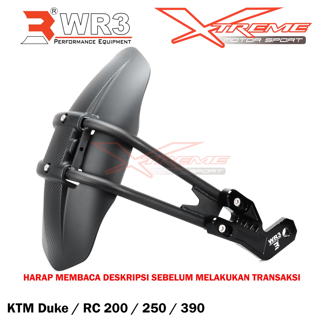 Mudguard Mud Guard WR3 KTM DUKE RC 200 250 390 Original WR3 OfficiaL Product