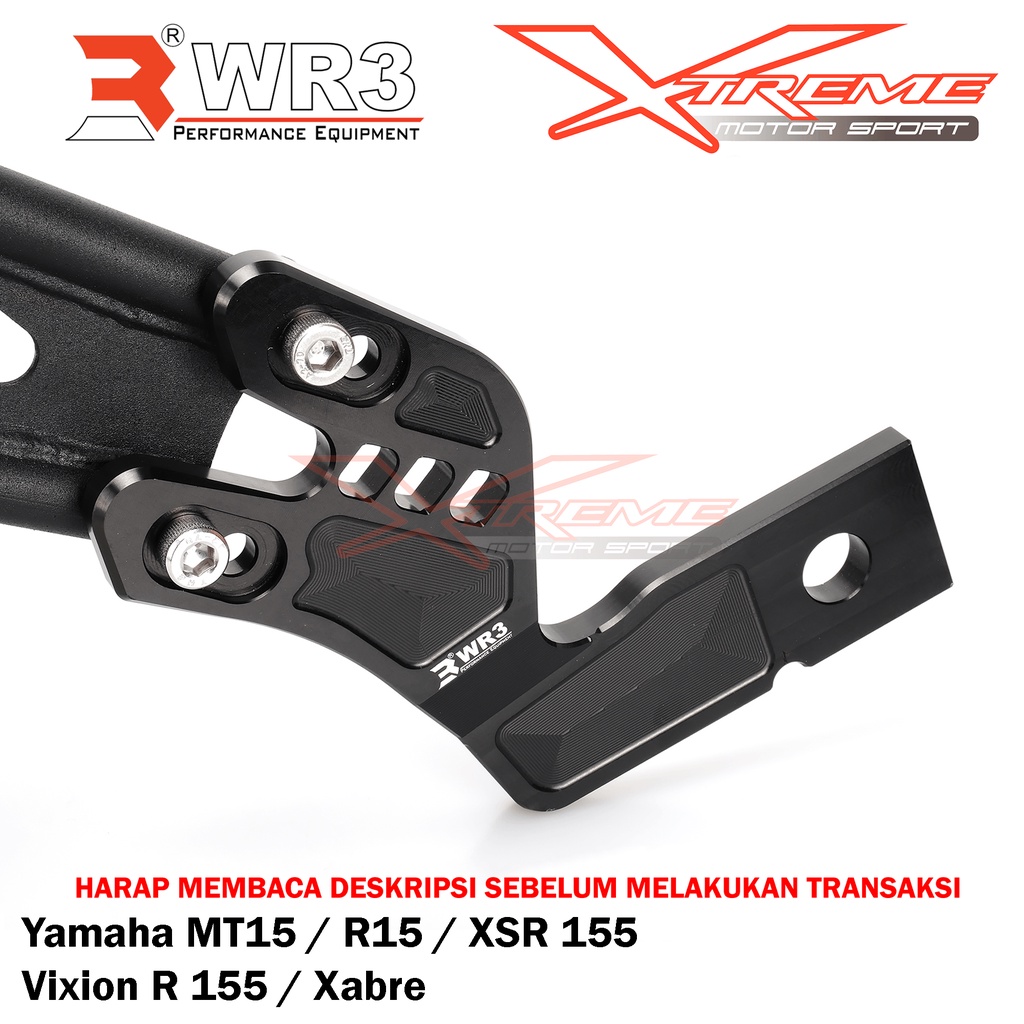 Mudguard Mud Guard WR3 Yamaha XSR 155 / R15 V3 / R15 V2/ MT15 / Vixion R / Xabre High Grade.