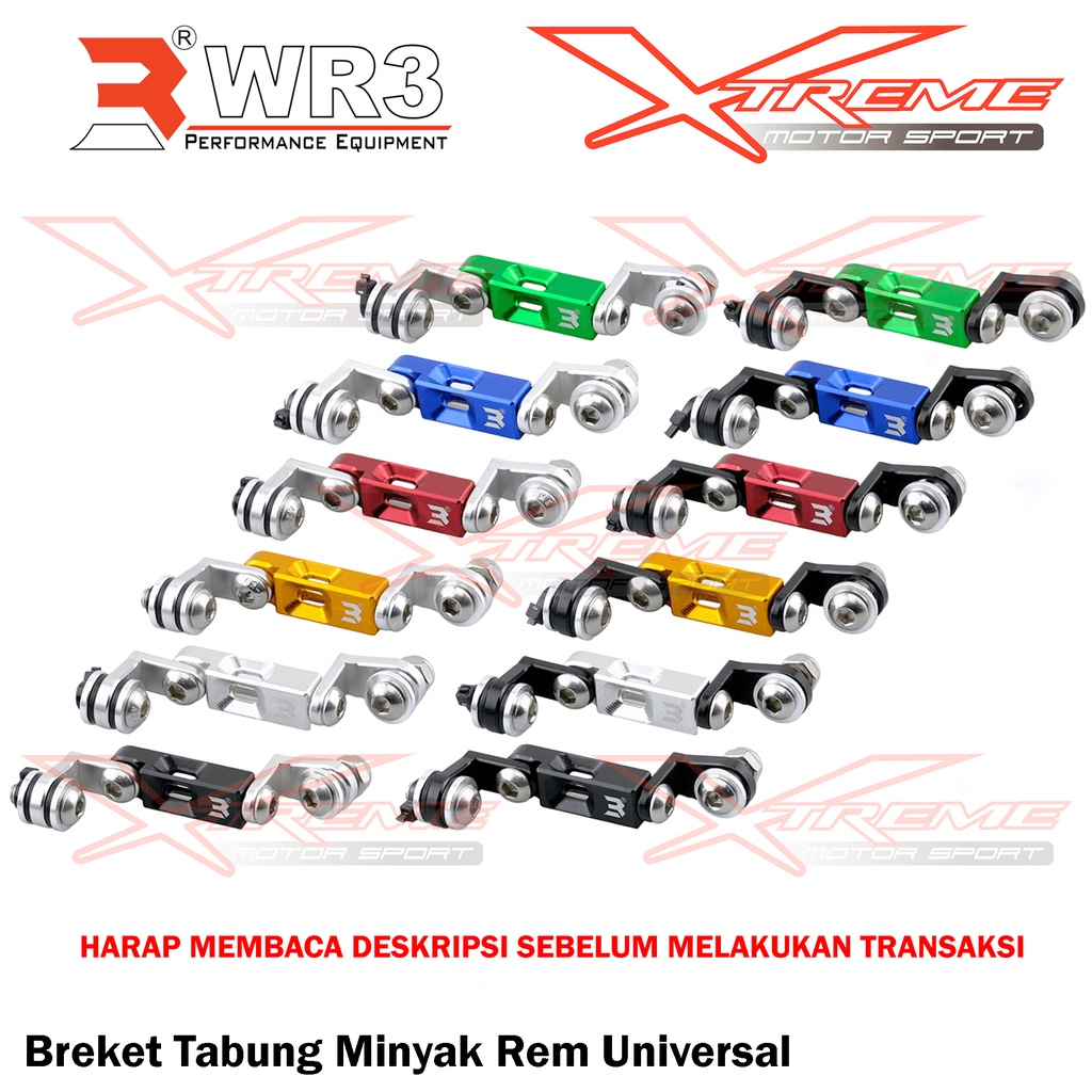 Breket Tabung Minyak Rem WR3 Universal Aluminium Premium Quality