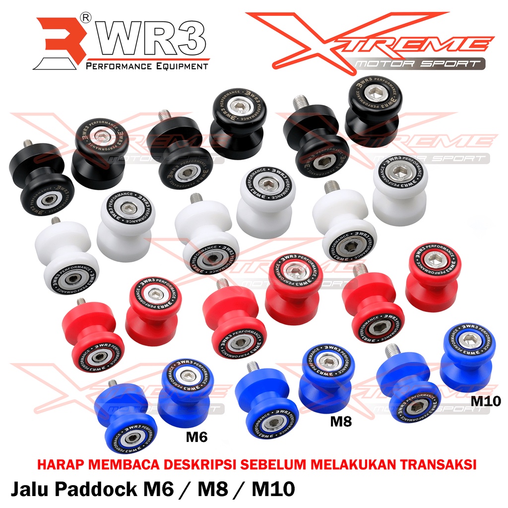 Jalu Paddock WR3 M10 Baut 14 For N250FI ER6 Z250Fi N250R Ninja RR 150