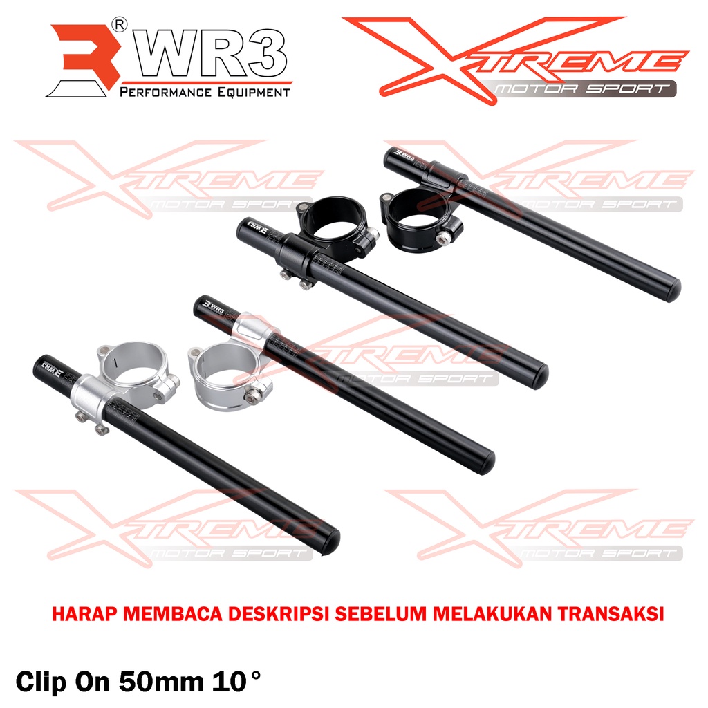 Stang Sport GP WR3 Moto 2 Class Clip On 50mm ZX636 R1 R6 CBR 1000RR GSX 600 / 750 / 1000