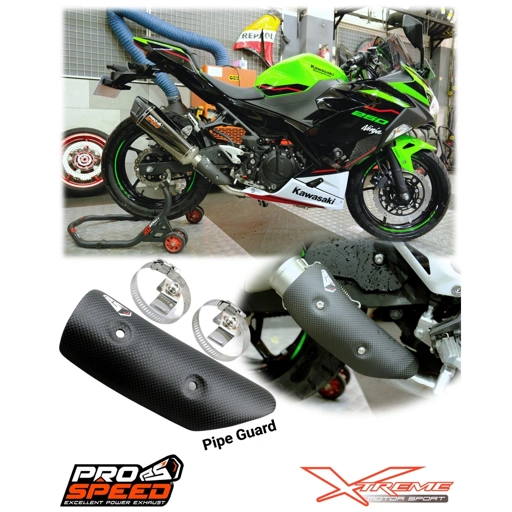 Image of Pipe Guard Carbon Prospeed / Pelindung Pipa Knalpot Universal