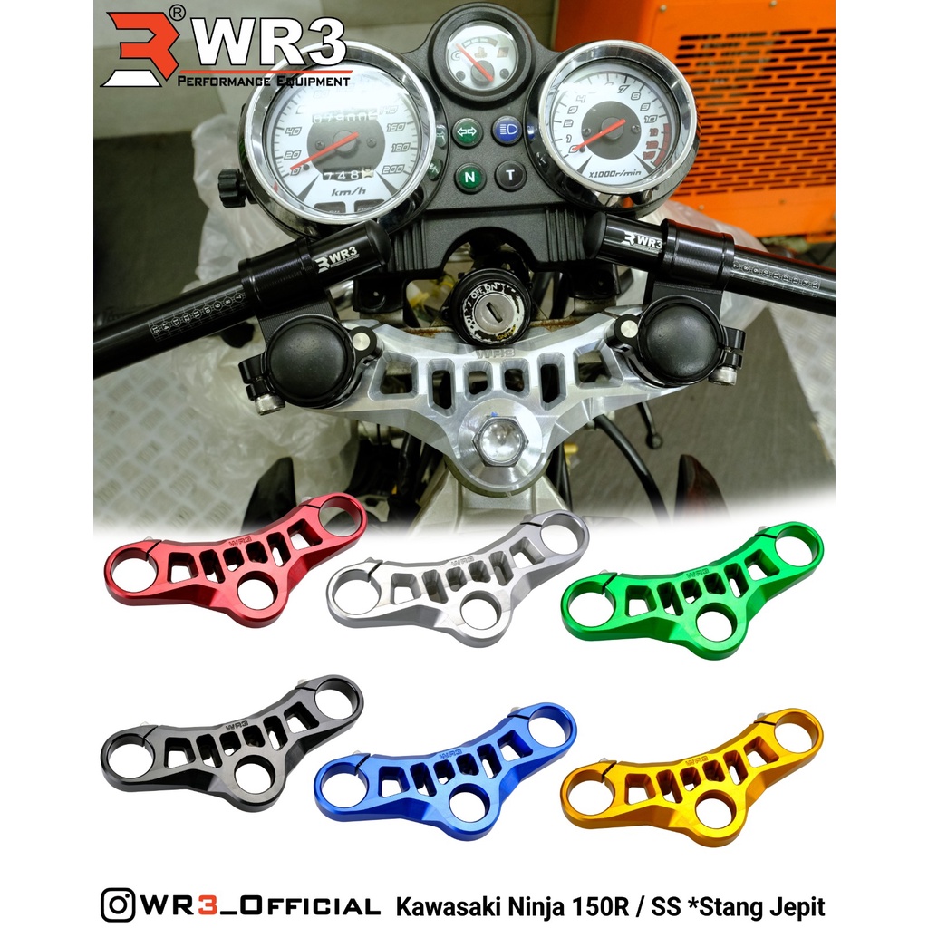 Segitiga Stang Triple Clamp WR3 Kawasaki Ninja 150 RR / R / SS / 150R / 150RR / 150SS / NSR 150SP