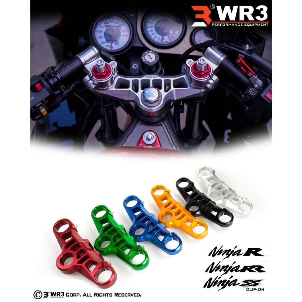 Segitiga Stang Triple Clamp WR3 Kawasaki Ninja 150 RR / R / SS / 150R / 150RR / 150SS / NSR 150SP