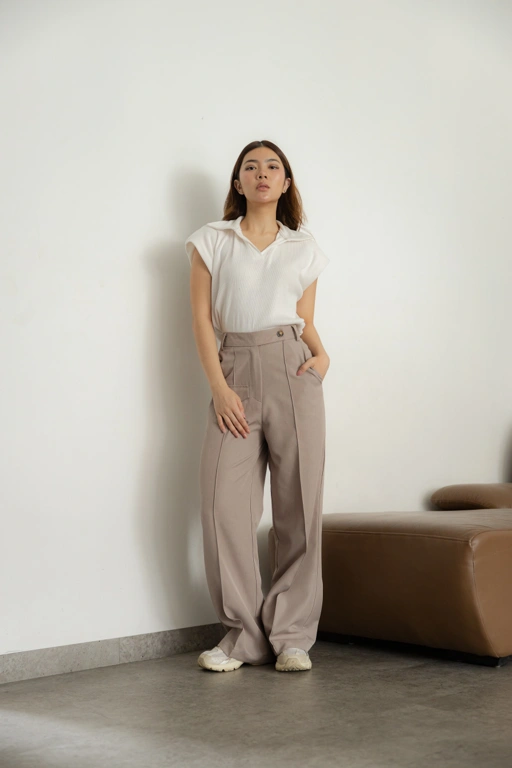 Image of Hepburn Strip Lose Pants