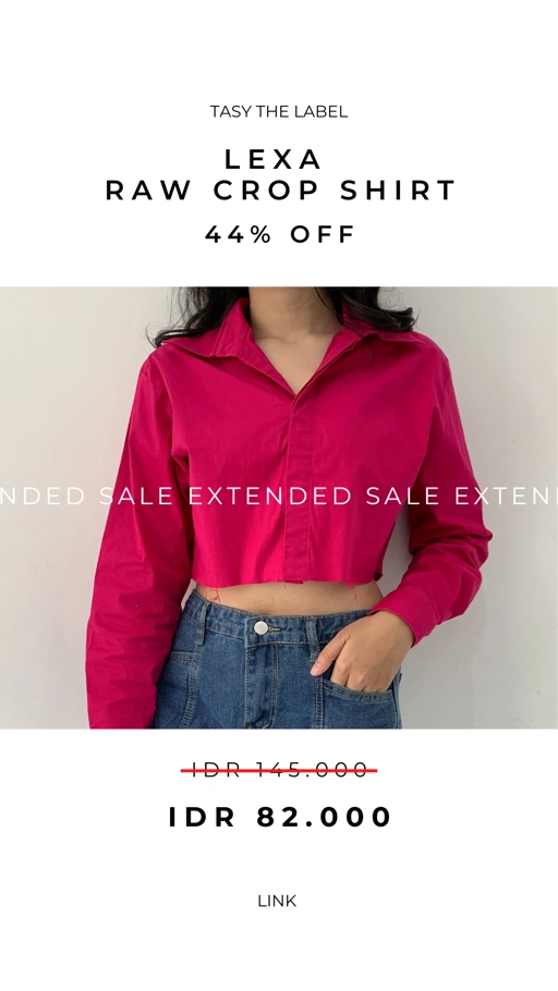 Image of LEXA - RAW CROP SHIRT