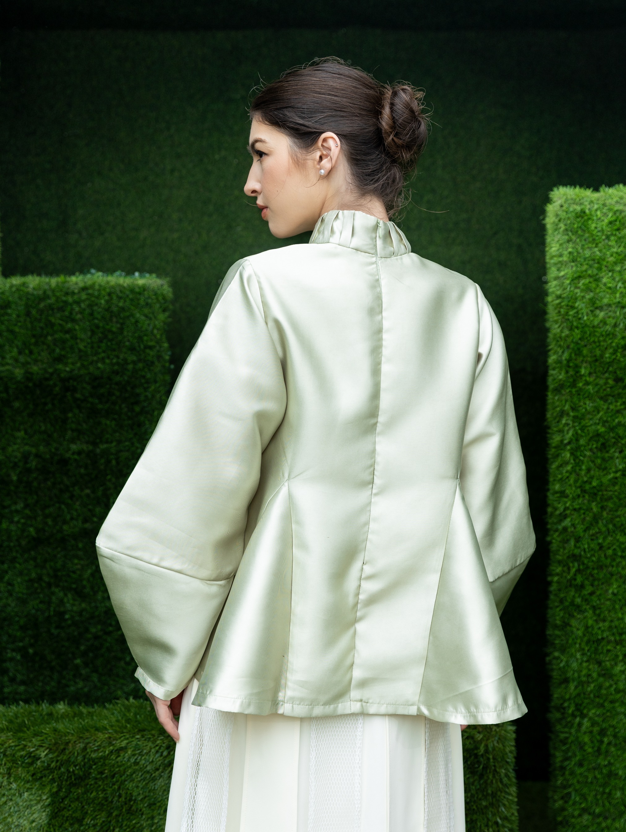 Pleated Collar Blouse
