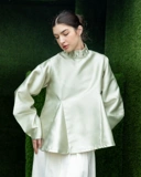 Pleated Collar Blouse